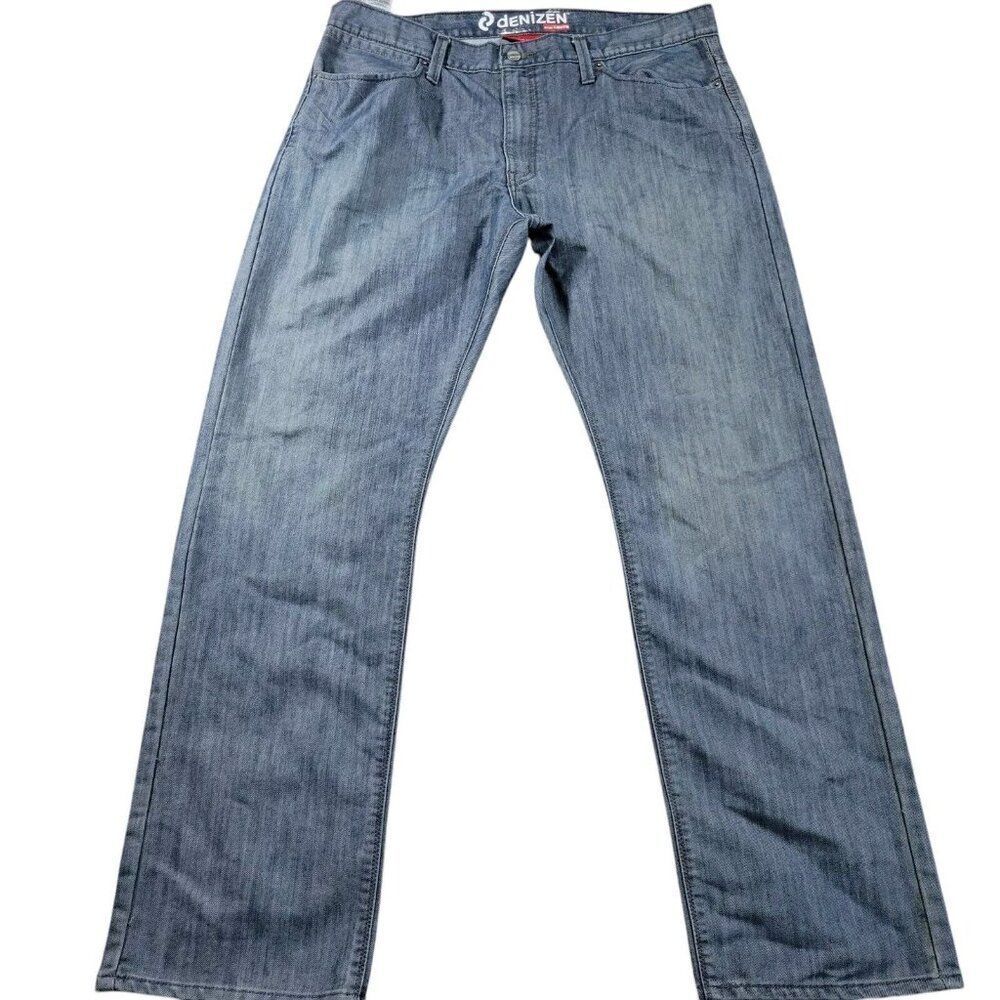 Levi's Denizen 218 Jeans Mens 38x32 Slim Straight Flap Pocket Retro Denim